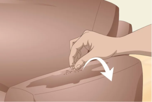 how to fix peeling faux leather couch 