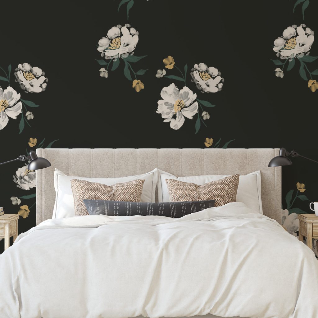 black wallpaper for walls