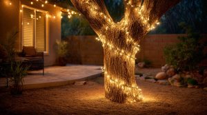 How to Wrap Trees with Outdoor Lights